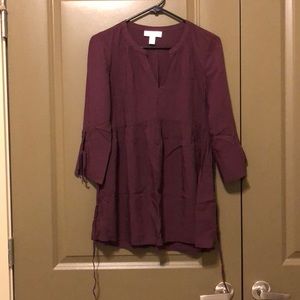 XS burgundy Motherhood Maternity blouse